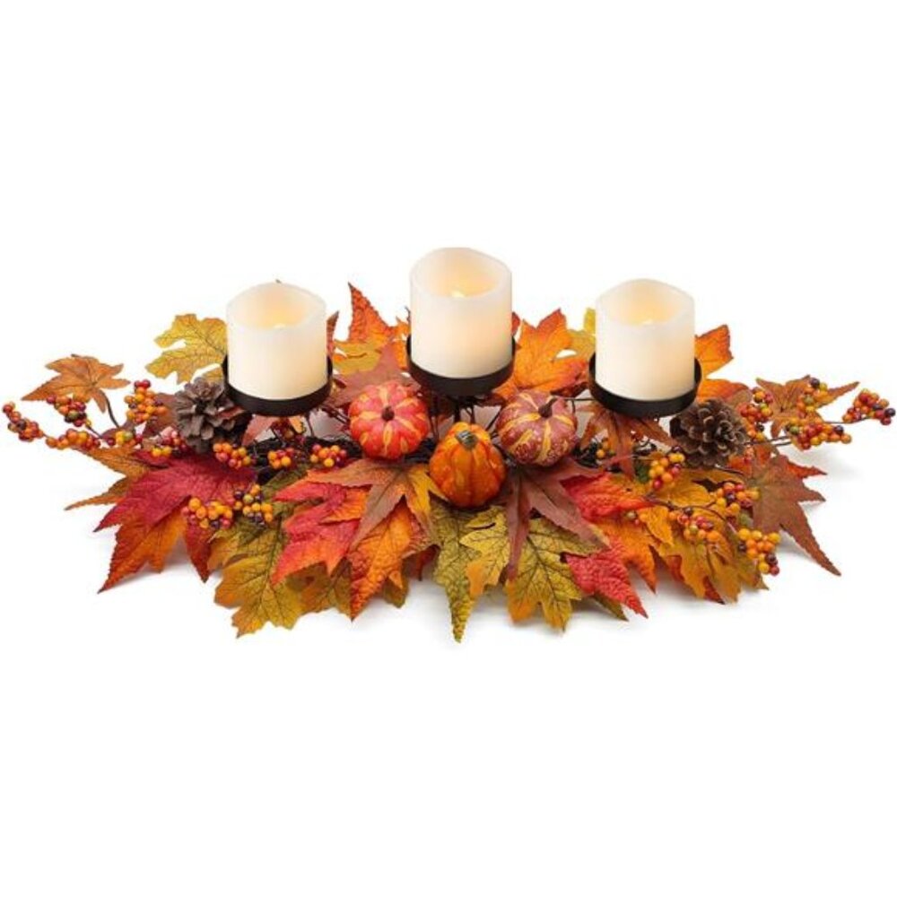 Thanksgiving Centerpiece Fall Table Decorations, Artificial Gourd, Pumpkins,